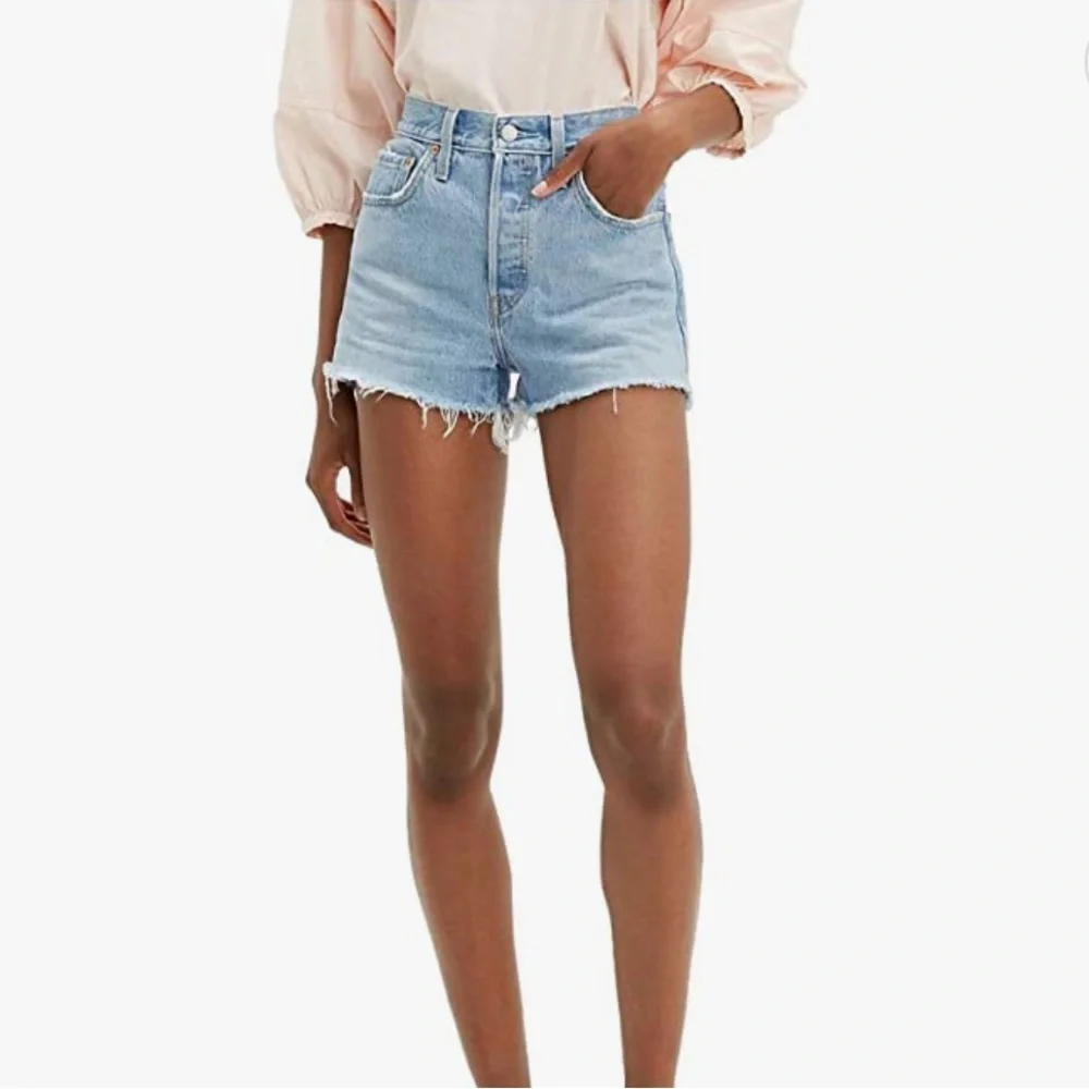 Levi High Rise 501 Shorts - Picture 1 of 4